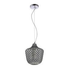 Milagro ORLANDO ML5549 lampa wisząca metalowa chrom klosz zwężany z wypustkami 1xE27 26cm