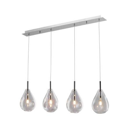 Zuma Line MD1921-4A-CLEAR BASTONI lampa wisząca srebrny chrom 4xG9 40W 75cm