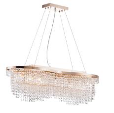 Maytoni Toils DIA600-07-G lampa wisząca metalowa rama złota kryształki 7xE14 60W 93,3cm