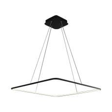 Milagro NIX BLACK ML517 lampa wisząca czarna metalowa oprawa kwadrat ułożony poziomo 25W LED 3000K 40cm