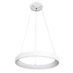 Italux lampa wisząca Alessia 5280-850RP-WH-3 biała ring LED 50W 3000K 61cm