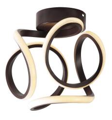 Apeti DOUGLAS A0005-210 plafon lampa sufitowa brązowa LED 11W 4000K 27cm