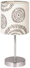 Candellux EMILY 41-26767 lampa stołowa walcowy abażur kremowy 1X40W E14 13cm