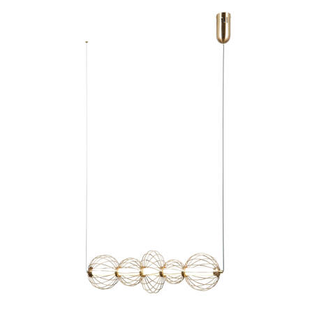 Italux Rabel PND-344221-5-HBR lampa wisząca złota druciana LED 18W 67cm