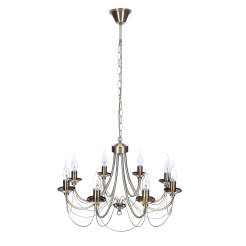 Candellux MUZA 38-69187 żyrandol patyna 8X40W E14 60cm