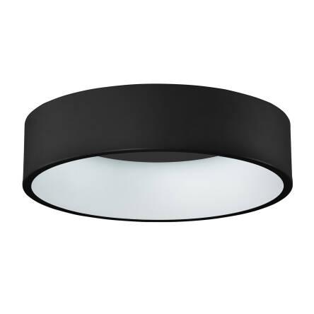 Italux Chiara 3945-842RC-BK-3 plafon lampa sufitowa nowoczesny czarny aluminium klosz akrylowy okrągły 60cm IP20 LED 42W 3000K