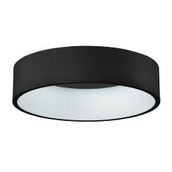 Italux Chiara 3945-842RC-BK-3 plafon lampa sufitowa nowoczesny czarny aluminium klosz akrylowy okrągły 60cm IP20 LED 42W 3000K