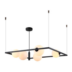 Italux lampa wisząca Gareth MDM-3975/5 BK czarna designerska 60cm