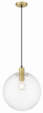 Light Prestige Puerto LP-004/1P L GD lampa wisząca metalowa złota klosz szklana kula 1x50W E27 30cm