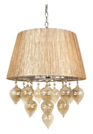 Candellux ELISSA 33-04567 lampa wisząca beżowy szklane bombki 3X40W E14 40cm