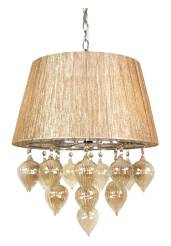 Candellux ELISSA 33-04567 lampa wisząca beżowy szklane bombki 3X40W E14 40cm