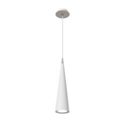 Maytoni Nevill P318-PL-01-W  lampa wisząca metalowa biała regulowana wysokość 1xGU10 50W 10 cm