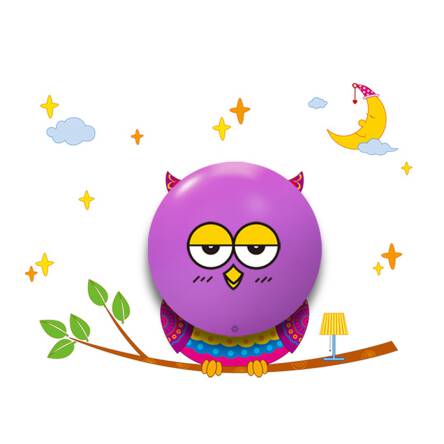 Milagro OWL ML112 kinkiet lampa ścienna dziecięca sowa włącznik dotykowy LED 0,6W 12,5cm  WM