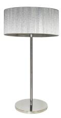 Candellux SOLO 41-27897 lampa stołowa abażur sznurkowy 3X40W E14 chrom 29cm