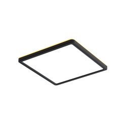 Italux Aleria  PLF-39573-300S-28W-BL plafon lampa sufitowa nowoczesny, czarny, kwadrat, IP20 LED 28W 30 cm