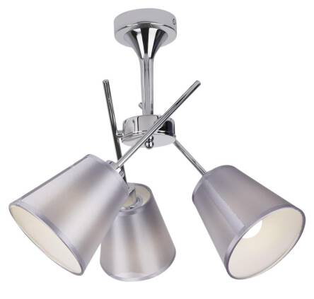 Candellux VOX 33-70623 lampa wisząca chrom abażur 3xE14 40W 50cm