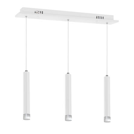 Milagro ALBA ML189 lampa wisząca biała trzy źródła światła podłużne 3X5W LED 4000K 45cm