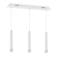 Milagro ALBA ML189 lampa wisząca biała trzy źródła światła podłużne 3X5W LED 4000K 45cm