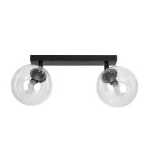 Emibig TOFI 2 BL/TRANSPARENT  776/2 plafon lampa sufitowa regulowana szklane klosze kule transparentne 2x40W E14 40cm