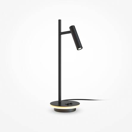 Maytoni Estudo Z010TL-L8B3K lampa stołowa metalowa czarna regulowana 3000K 8W LED 15cm