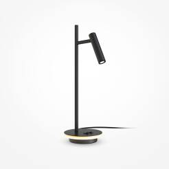 Maytoni Estudo Z010TL-L8B3K lampa stołowa metalowa czarna regulowana 3000K 8W LED 15cm