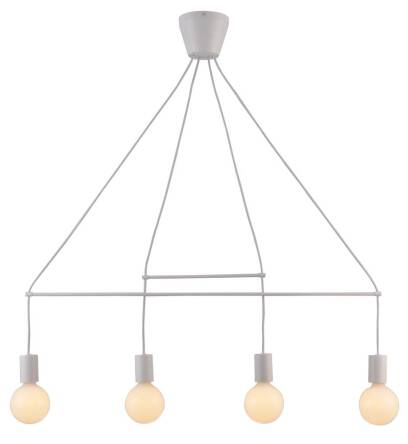 Candellux ALTO 34-70906 lampa wisząca biała matowa E27 4x40W 89cm