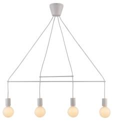 Candellux ALTO 34-70906 lampa wisząca biała matowa E27 4x40W 89cm