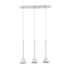 Italux lampa wisząca Anela WH FH31793-AJ13 WH potrójna na listwie biała LED 57cm