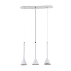Italux lampa wisząca Anela WH FH31793-AJ13 WH potrójna na listwie biała LED 57cm