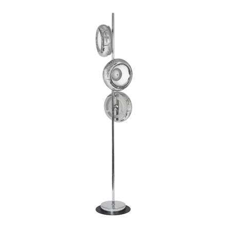 Milagro MERCURIO ML333 lampa podłogowa metalowa chrom 3 źródła światła 36W LED 157,5cm