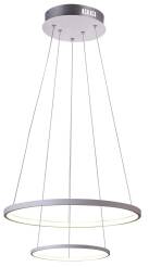 Candellux LUNE 32-64752 lampa wisząca okrągła podwójna biała LED 40W 4000K 50cm