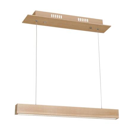 Milagro TIMBER MLP567 lampa wisząca drewniana wąska podłużna listwa 12W LED 3000K 60cm