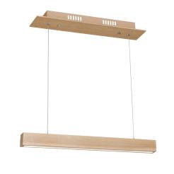 Milagro TIMBER MLP567 lampa wisząca drewniana wąska podłużna listwa 12W LED 3000K 60cm