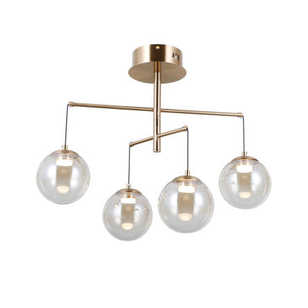 Italux Velada PND-34381-4-HBR lampa wisząca złota LED 4x5W 3000K 57 cm