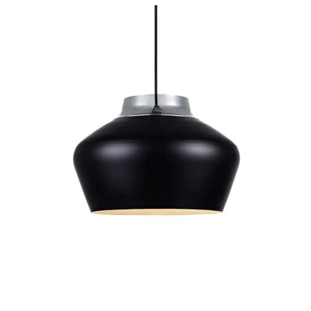 Markslojd lampa wisząca Kom 106405 czarna/chrom metalowa 41cm / 24h WM