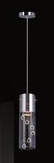 Italux lampa wisząca Cordell MDM1835-1 chrom szkło kryształki WM