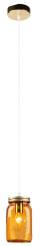 Candellux JARS 31-42880 lampa wisząca z pomarańczowym szklanym kloszem1X40W E14 10cm