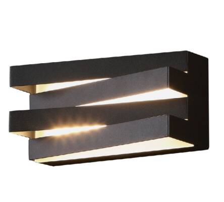 Maxlight ARAXA W0178 kinkiet lampa ścienna metal geometryczna czarny 24x0,5W LED 3000K 21cm