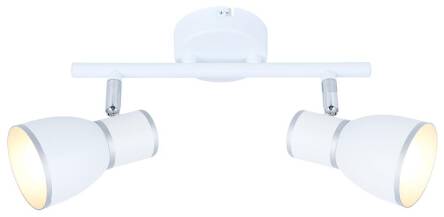Candellux FIDO 92-63373 oprawa oświetleniowa spot biała+chrom 2X40W E14 35cm