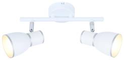 Candellux FIDO 92-63373 oprawa oświetleniowa spot biała+chrom 2X40W E14 35cm