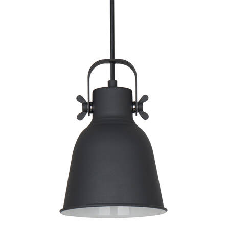 Italux Lavare MD-HN82608-1-BK+WH lampa wisząca skandynawska stal grafit biała E27 1x40W 16cm IP20 