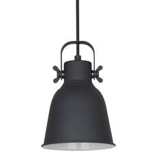 Italux Lavare MD-HN82608-1-BK+WH lampa wisząca skandynawska stal grafit biała E27 1x40W 16cm IP20 