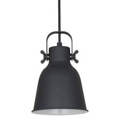 Italux Lavare MD-HN82608-1-BK+WH lampa wisząca skandynawska stal grafit biała E27 1x40W 16cm IP20 