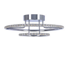 Candellux ADEL 98-69634 plafon lampa sufitowa chrom kryształki LED 36W 3000K 40cm