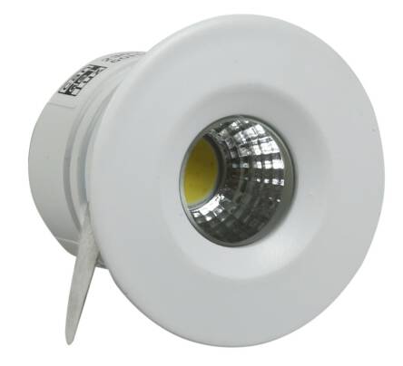Candellux SH-14 WH 2258966 oprawa do wbudowania biała 3W LED 230V oczko sufitowe hermetyczna odporność na wilgoć min.3,7cm IP65 