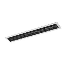 Italux Harper SL74108/24W S-WH lampa nowoczesna wpuszczana do wbudowania LED aluminium biało czarny 24W 40,4cm 3000K