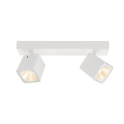 Italux Aveiro SPL-31981-2B-WH spot oprawa natynkowa nowoczesna biała metal 2x10W LED 4000K 28 cm