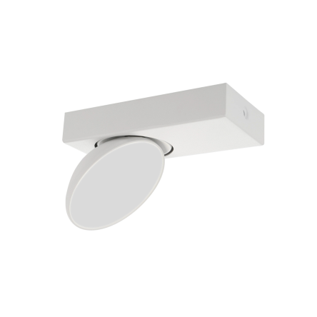 Italux Castelio SPL-31976-1B-WH oprawa natynkowa nowoczesna aluminium biała 1x5W LED 4000K 14cm IP20