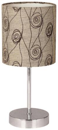 Candellux EMILY 41-26729 lampa stołowa walcowy abażur beżowy 1X40W E14 13cm