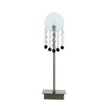 Candellux LUXOR 41-02795 lampa stołowa klosz szklany z kryształkami nikiel mat 1*20W G4  7 cm